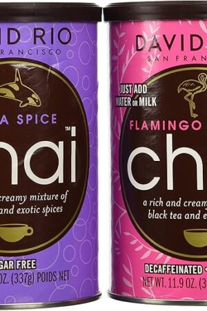 David Rio Chai Mix, Sugar Free 2 Canister Variety Pack, 11.9 Oz