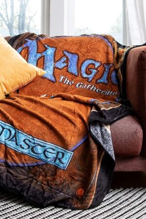 Bioworld Magic: The Gathering Digital Print Throw Blanket