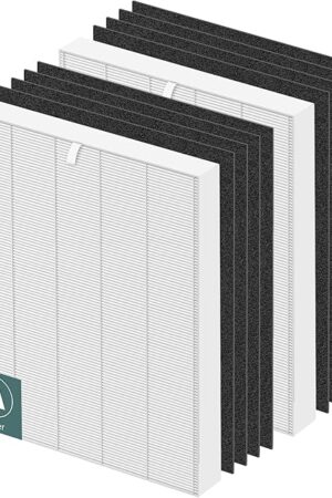 115115 HEPA Replacement Filter A for Winix Plasmawave Air Purifier C535 5300 5300-2 6300 6300-2 P300 AM90 C909 9800,2 x True HEPA Size 21 Filters + 8 x Carbon Pre-Filters