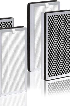 4 Pcs MA Series 15 Replacement Filter, 3-in-1 Composite Filter with H13 True HEPA, Activated Carbon and Pre-filter, Compatible with MA Series 15 Air Purifier