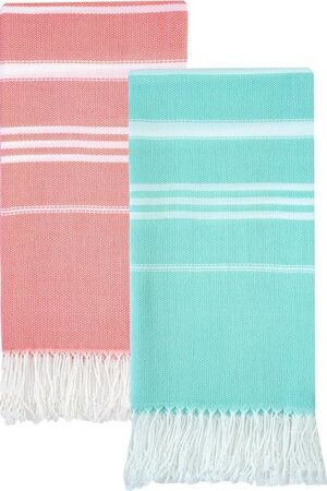 2 Packs Turkish Beach Towels Quick Dry Sand Free Oversized Bath Pool Swim Towel Extra Large XL Big Blanket Adult Travel Essentials Cruise Accessories Must Haves Clearance Vacation Stuff