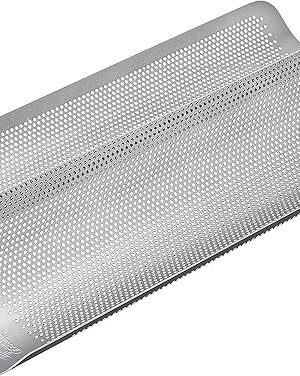 Chicago Metallic Commercial II Non-Stick Perforated French Bread Pan, Perfect for creating a crisp, golden-brown crust,