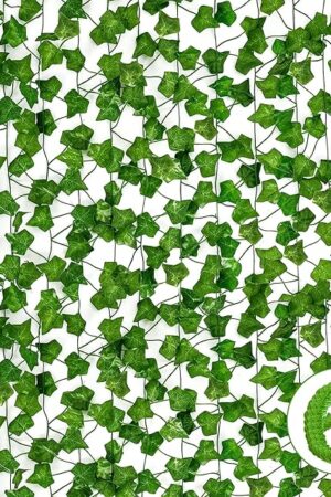 6 Pack Fake Vines for Room Décor, HXWEIYE Artificial Ivy Greenery Garland Fake Leaves Hanging Plants Vine for Bedroom Aesthetic Wedding Party Garden Greenery Decor Outdoor Indoor Wall Décor
