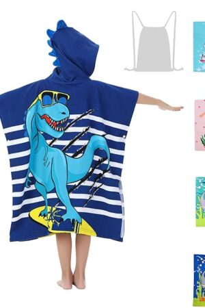 Beach Towel Hooded Towels Bath Robe