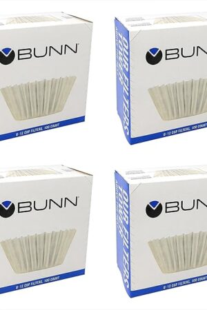 BUNN BCF100-B 100-Count Basket Filter (Pack Of 4),White
