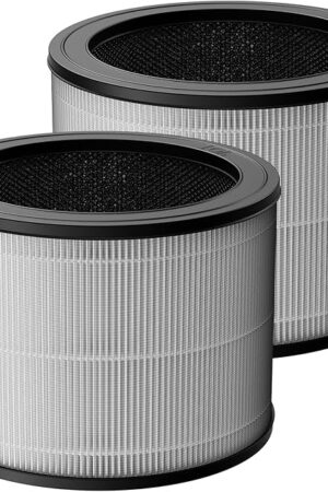 2 Pack 1712-0110-00 Replacement Filter O Compatible with Winix A231 and A230 Air Purifier, 3-in-1 HEPA and Activated Carbon Filter