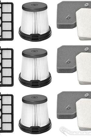 BU3523 BU3521 BU3120 HEPA Filter Replacement Compatible with Shark BU3521 Clean Lightweight Cordless Stick Cleaner, Shark BU3523 Clean and Empty Cordless Stick Vacuum, Auto Empty System (3 Pack)