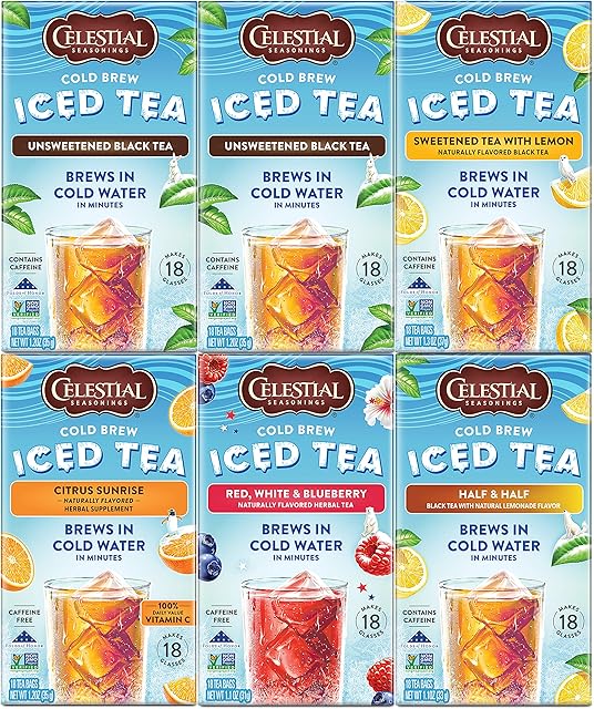 Celestial Seasonings Cold Brew Variety Pack, 6 Count
