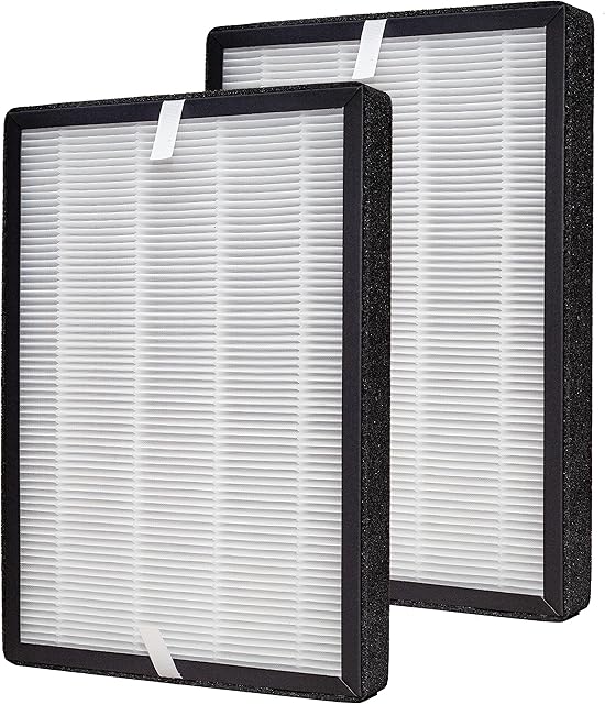 2-Pack True HEPA GL-FS32 Filter, Compatible with MOOKA/KOIOS GL-FS32 and AZEUS GL-FS32 Air Purifier, 3-in-1 H13 True HEPA Removes Dust and VOCs, 2-Pack