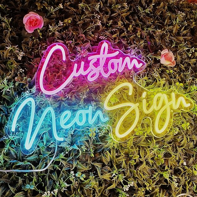 Custom Neon Sign,Neon Sign Customizable for Wall Decor,Birthday Gift, Gifts for girl,Girlfrend, christmas,Wedding,Party,Bar,Salon,Personalized Family Name ligh for Bedroom Decor