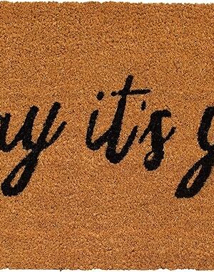 Calloway Mills AZ106051729 Yay It's You Doormat, 17" x 29", Natural/Black