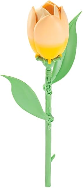 The Tulips Building Toy Artificial Fake Flower Blocks Kit Flowers Gift for Mother‘s Day & Valentines Botanical Collection Home Decor Display Idea for Plant Lovers