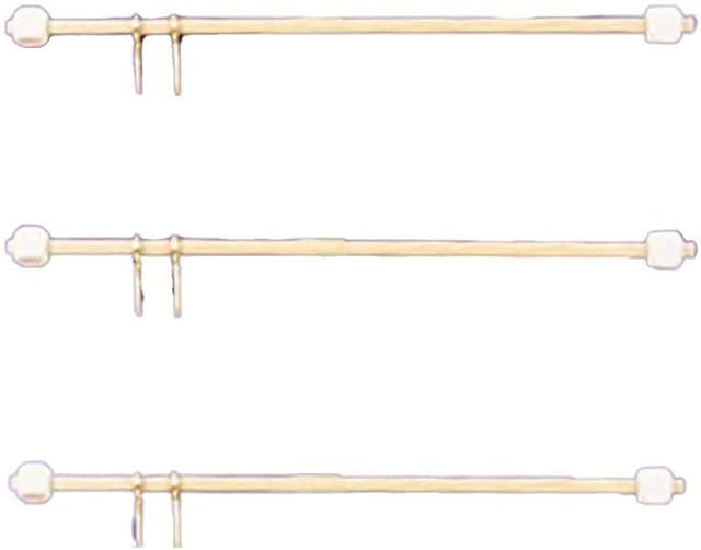 The Melody Jane Dolls Houses Dollhouse 3 Wooden Curtain Rods Rails 10cm 4" Long Window