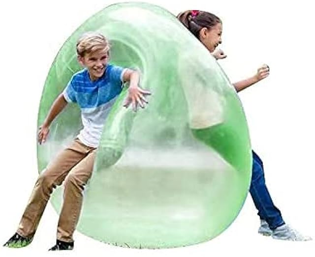 The 46Inch Giant Bubble Water Ball GianBuble Inflatable Fun Ball Amazing Super Bubble Ball Outside (GREEN, XL)
