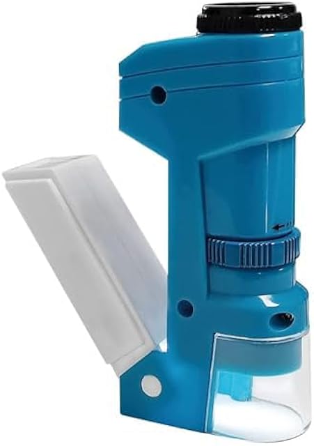 The Pocket Microscope for Kids,Portable Handheld Science Educational Toys for Age 4+ Year Old Boys and Girls,50x Zoom,Interactive Learning,Nature Exploration Gift to Students Mini Stemscope with Light