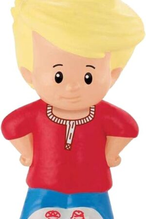 The Replacement Part for Fisher-Price Little People Around The Farm Mega Set Playset - CBG45 ~ Replacement Little Boy Eddie Figure ~ Red Shirt - Blue Pants