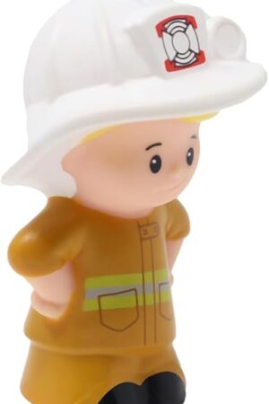 The Replacement Part for Fisher-Price Little People Rescue Rig Gift Set Playset - CHG68 ~ Replacement Fireman Eddie Figure ~ Yellow Suit ~ White Hat