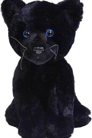 The Plushland Black Panther Stuffed Animal – Realistic Plush Panther for Kids and Adults – 10 Inches.