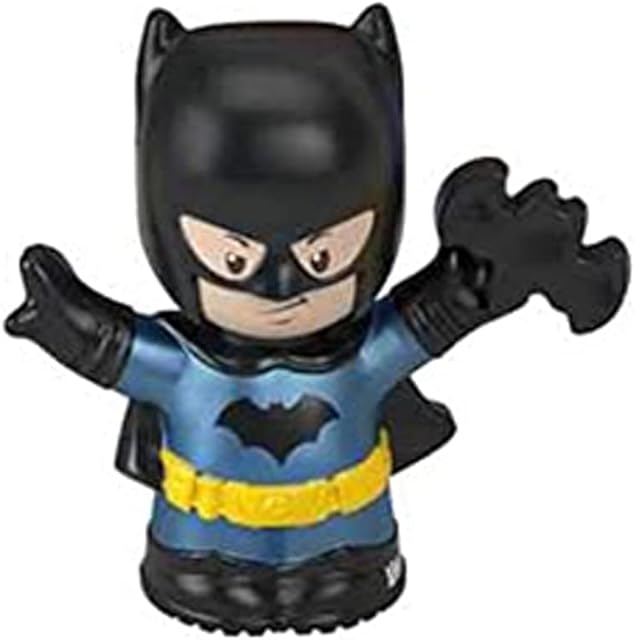 The Replacement Parts for Fisher-Price Little People Batcave - GMJ16 ~ DC Super-Friends Playset ~ Replacement Batman Figure ~ Wearing Blue Suit and Holding Bat