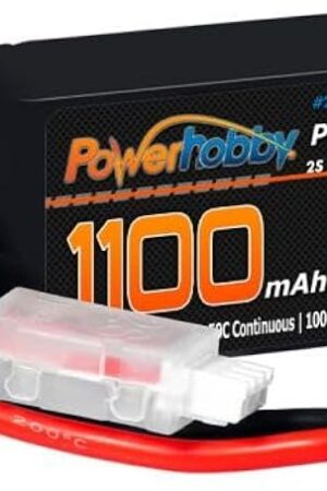 The Powerhobby 2S 1100mAh 50C LiPo Battery w EC2 Plug FITS: Losi Mini-B Mini-T 2.0 JRX2