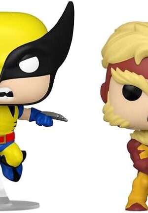 The POP! Marvel: Wolverine 50th Anniversary - Wolverine and Sabertooth 2-Pack Exclusive