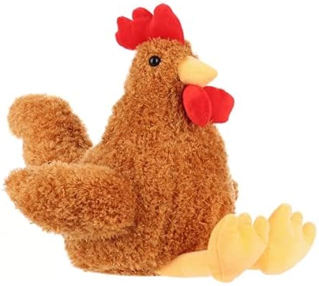 The Apricot Lamb Toys Plush Ginger Rooster Stuffed Animal Soft Cuddly Perfect for Child (Ginger Rooster,10Inches)