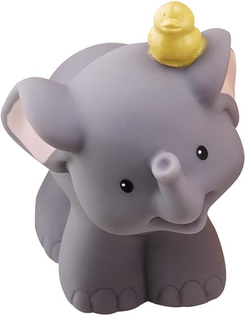 The Replacement Elephant with Duck on Head Figure for Fisher-Price Little-People Noah's Ark Playset - BMM06 - DKV14, Gray, Yellow