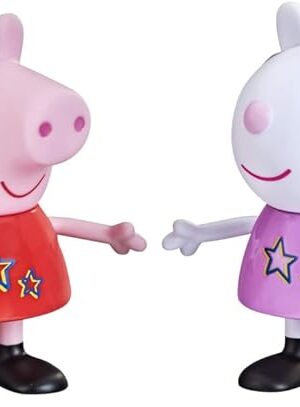 The Peppa Pig Peppa and Luzie Set of 2, Large and Luzie Locke Figures for Children from 3 Years, Multi