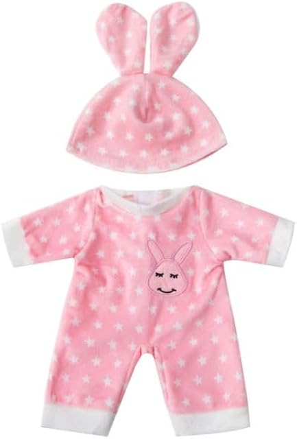The Reborn Baby Doll Clothes Baby Doll Clothing Outfit Accessories 2 Pices Sets for 10-14 Inches Newborn Boy & Girl