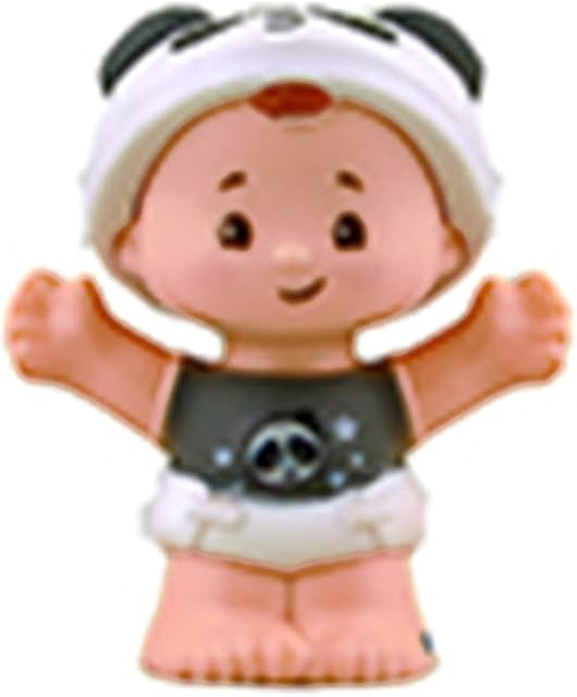 The Replacement Part for Fisher-Price Little People Bundle 'n Play Playset - GKY41 ~ Replacement Baby Figure ~ Baby Wearing Panda Shirt and Panda Hat