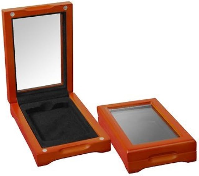 The Acrylic Glass-top Wood Display Box for Graded Certified Coins