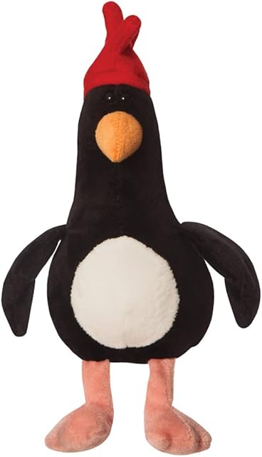 The Aurora, 61514 Feathers McGraw, Wallace & Gromit, Eco-Friendly Plush Toy, Black & White