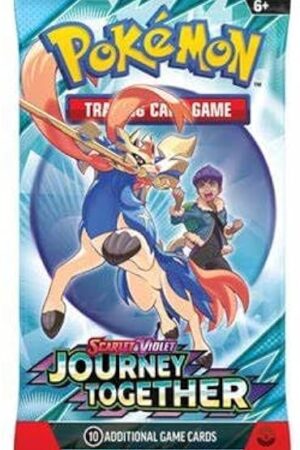 The Pokemon – Journey Together – Single Booster Pack – 10 Cards – Pack Art May Vary