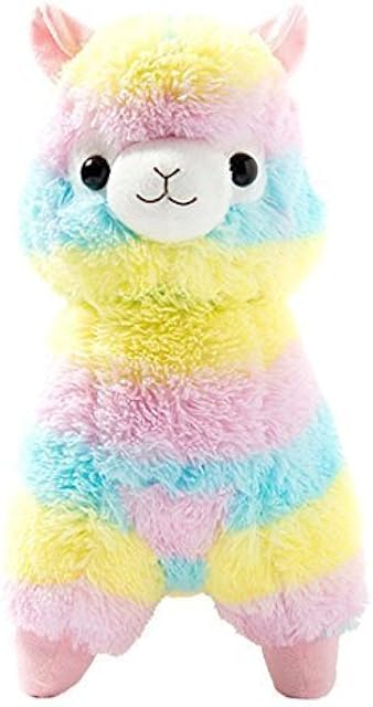The Cuddly Llama Rainbow Alpaca Doll 7" Soft Baby Stuffed Animal Toy Valentine's Day Birthday Xmas Christmas Wedding Anniversary Presents Gifts