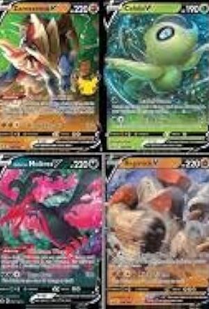 The Pokemon V 5 Card Lot - Legendary & Mytical - Random Selection - Mew Rayquaza Victini