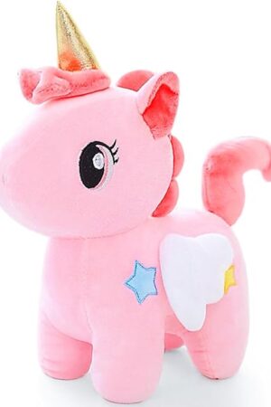 The Pink Unicorn Stuffed Animal Plush Toys, Kawaii Plushies, Huggable and Cute Pink Plush Unicorn Toys Stuffed Animals for Girls, Boys, Birthday Gifts, Christmas Decorations, Valentines Day Gifts