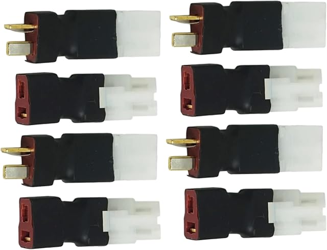 The 8pcs Big Tamiya Style to Deans T Style Plug Female Male Adapter Connector for RC FPV Drone Car Truck Lipo NiMH Battery Charger ESC Parts