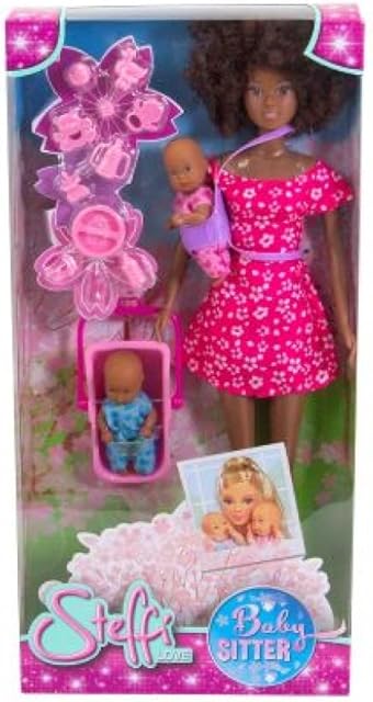 The Simba Steffi Love Babysitter Doll Set, 11-in Height, Multicolor - Includes Two Baby Dolls, Baby Carrier and Accessories, for Girls