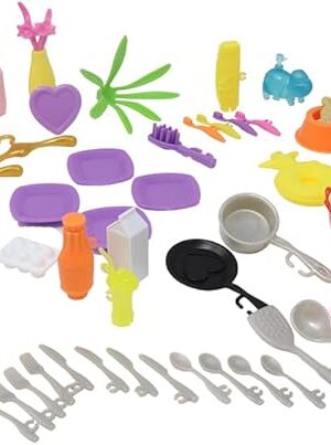 The Replacement Parts for Barbie Doll Dreamhouse Doll House Playset HMX10 - Replacement Kitchen and Bathroom Supplies