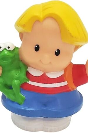 The Replacement Part for Little-People Ramps Around Garage Playset - B1832 ~ Classic Character Eddie Holding a Frog ~ Collectible Item