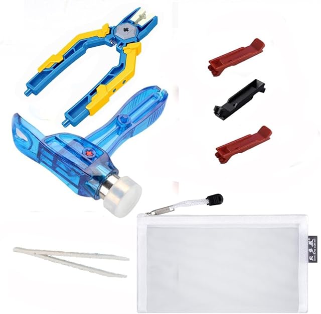 The Building Blocks Separator Tool Kit Brick Tools Technic Blocks Tool Set Including 1 Multi-Functional Hammer,1 Pliers,1 Tweezers 3 Brick Separator