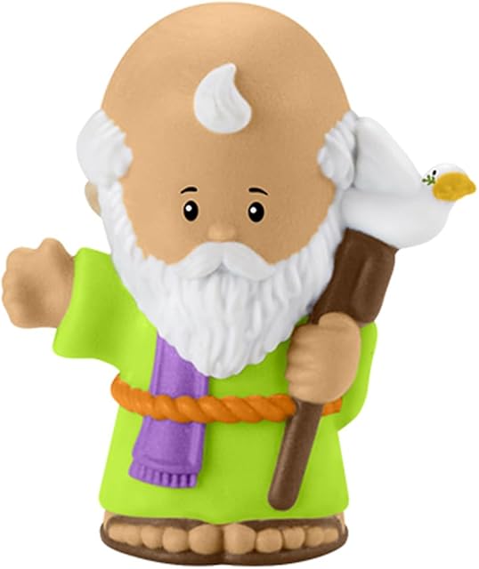 The Replacement Part for Fisher-Price Little People Noah's Ark Playset - HNG03 ~ Replacement Noah Figure ~ Works with Other Sets Too ~ Children's Bible Story Playset Figure