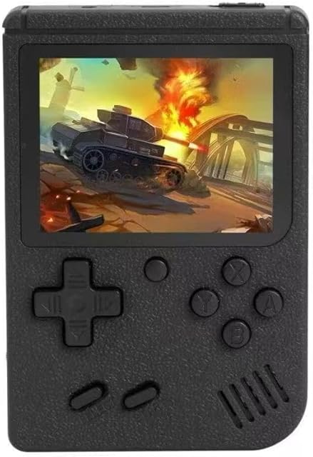 The Retro Handheld Game Console 400-in-1 with 3" Color Screen & TV Output – Portable Classic Gaming Device for Adults and Kids, Gift for Birthdays Christmas (Black)