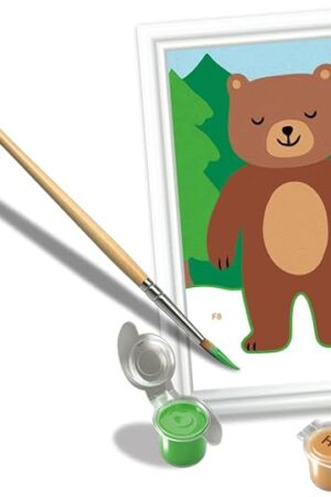 The Ravensburger - Wild Bear CreArt Paint by Numbers Kit | Fun & Easy DIY Art for Kids Age 7+ | Creative Gift Idea for Birthdays & Holidays