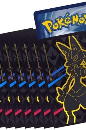 The Pokemon - Lucario Card Sleeves - Deck Protectors - x65 - Crown Zenith