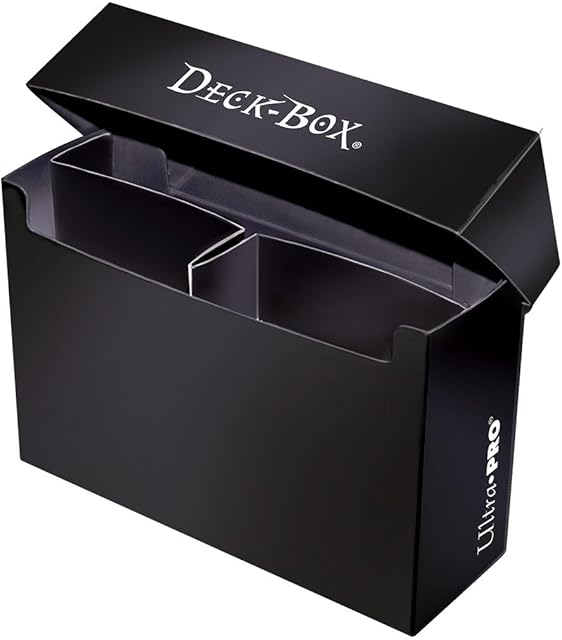 The Ultra Pro 3-Compartment Over Sized Black Deck Box, Fits 2 Deck Boxes, 1-Count