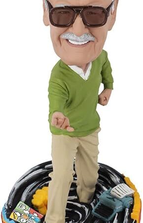 The Royal Bobbles Stan Lee Comics Creator Bobblehead - 7 Inches Tall - Premium Polyresin Lifelike Collectible Statue