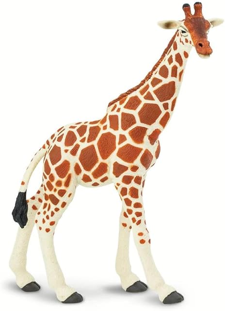 The Safari Ltd. Reticulated Giraffe Figurine - Lifelike 7" Model Figure - Educational Toy for Boys, Girls, and Kids Ages 3Y+
