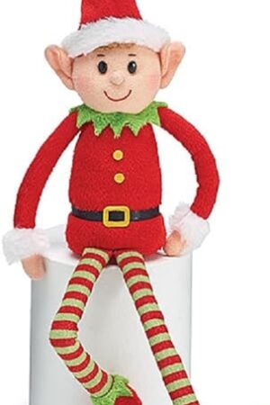 The Plush Little Elf Soft Stuffed Santa Helper