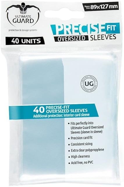 The Ultimate Guard Precise Fit Oversized Card Sleeves (40 Piece),